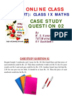 Maths Ix Case Study Question 02