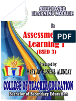 Assessment of Learning 1: (BSED 3)