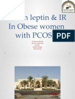 Serum Leptin & IR in Obese Women With PCOS&