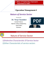 Nature of Service Sector