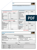 Safety Behavior Observation Checklist: Observe Quietly. Mark Each Observation Item