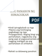 PAnitikang Filipino - Panahon NG Himagsikan