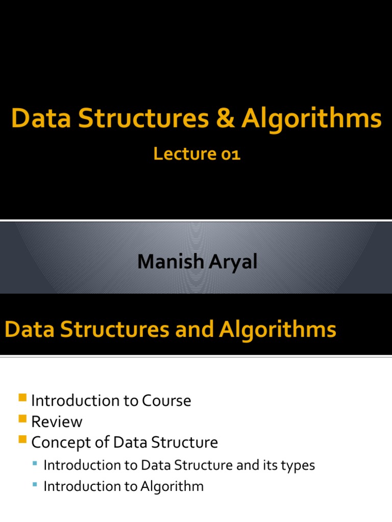 Data Structures and Algorithms Overview | PDF | Pointer (Computer ...