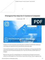 2018 - 8 Instagram Post Ideas for E-Commerce Companies