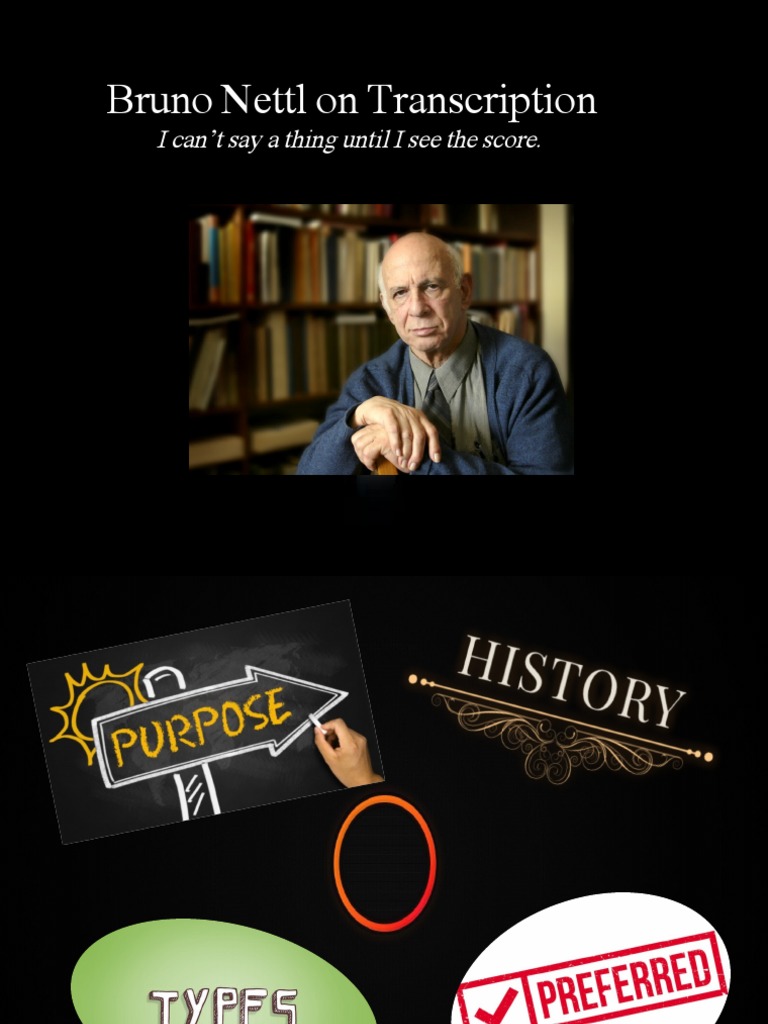 Bruno Nettl On Transcription PDF