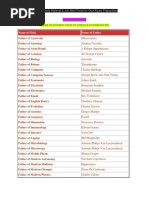 Comprehensive List of Science Branches | PDF | Science | Life