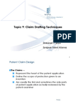 Topic 9: Claim Drafting Techniques