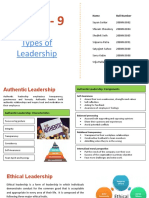 Group - 9: Types of Leadership
