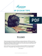 Disclaimer: Top 21 Daw Tips