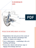 Suspension System in Automobiles: BY, Amit Anand