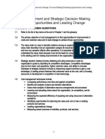 Cost Management and Strategic Decision Making Evaluating Opportunities and Leading Change