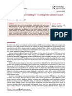 Two Levels of Decision-Making in Receiving International Search and Rescue Teams