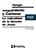 Hengel Martin Seguimiento Y Carisma La Radicalidad de La Llamada de Jesus Afr St Presencia Teolog