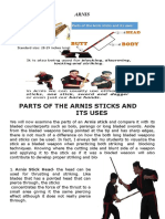 Parts of The Arnis Sticks and Its Uses