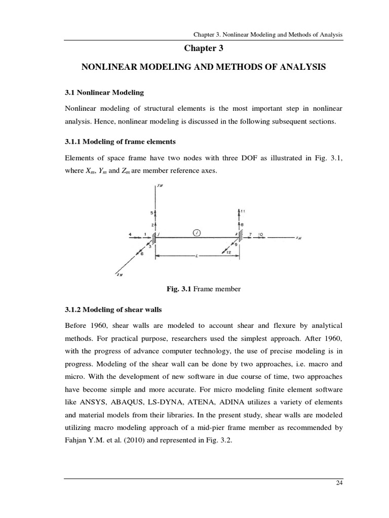 Nonlinear Modeling in Structural Analysis | PDF | Hysteresis ...
