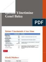 İşletme Yönetimine Genel Bakış - XX