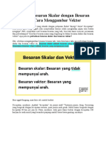 Perbedaan Besaran Skalar Dengan Besaran Vektor