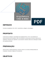 Arquiteturas CISC e RISC: Características e Comparação