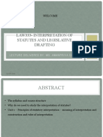 Law333-Interpretation of Statutes and Legislative Drafting 1