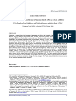 Scientific Opinion On The Use of Natamycin (E 235) As A Food Additive