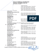 Academic Calendar 2021 22 18 June 2021