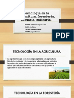 Tecnología en La Agricultura, Forestería, Pecuaria