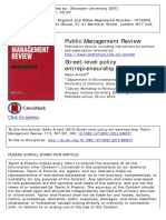Public Management Review: Click For Updates