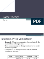 Game Theory Day 10