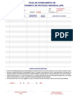 Ficha de Fornecimento de EPI MODELO