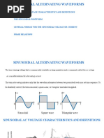 Sinusoidal Alternating Waveforms: Sinusoidal Ac Voltage Characteristics and Definitions