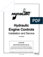 Hydraulic Engine Controls: Installation and Service