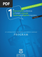 Download 1st International Conference on Foreign Language Teaching and Applied Linguistics  Sarajevo 5-7 May 2011 by Jasmin Hodi SN52639799 doc pdf