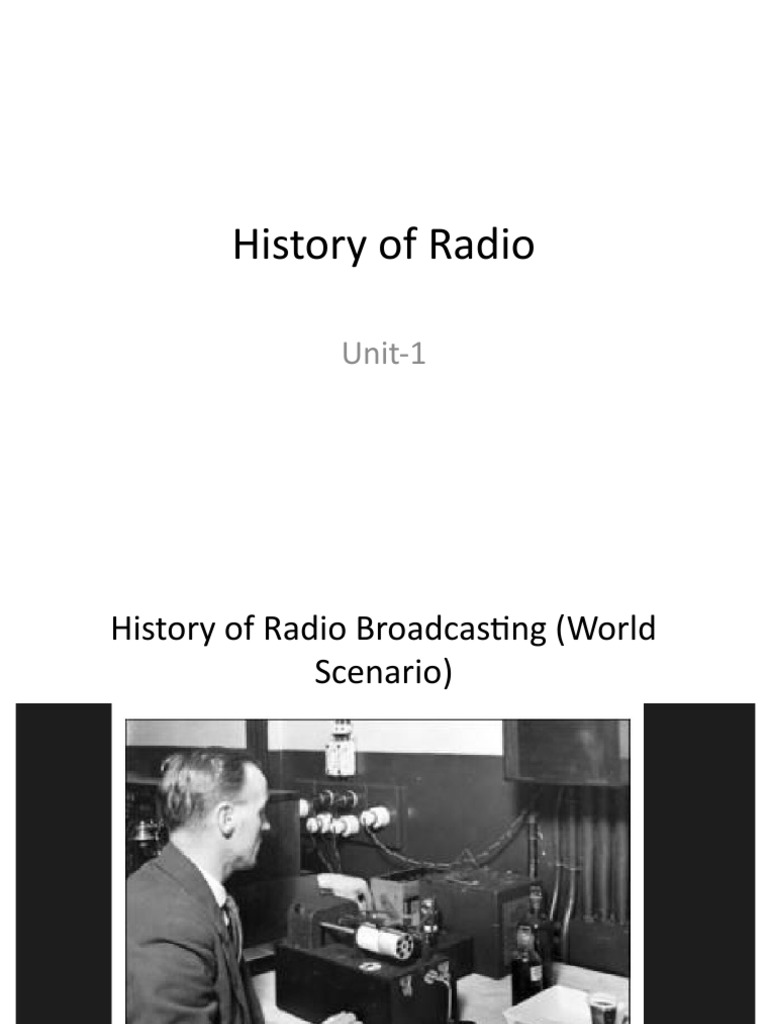 History of Radio Broadcasting | PDF | Radio | Wireless