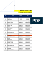 Jadwal Off dan Shift Bulan Agustus 2021