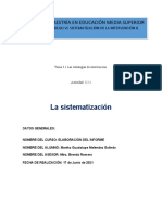 Actividad 3.2.1 La Sistematización