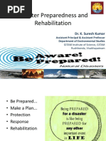 Disaster Preparedness and Rehabilitation: Dr. K. Suresh Kumar