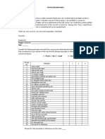 survey questionnaire 2