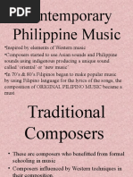 Contemporary Philippine Music