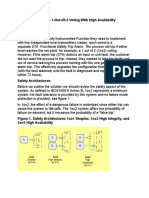 Alarm Trip 1-Out-Of-2 Voting With High Availability