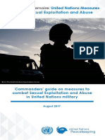 The Military Aide Memoire United Nations Measures Against Sexual Exploitation and Abuse