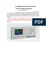 Constant Voltage and Constant Current DC Power Supply RD6006 Instruction 20200311