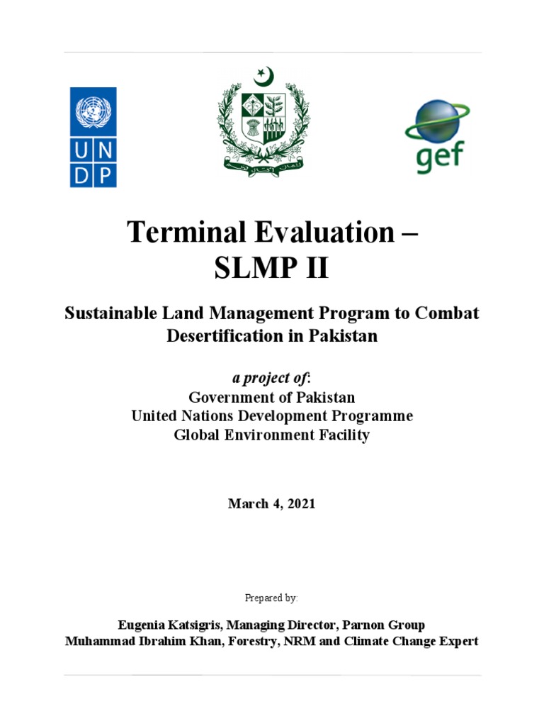 SLMP II Terminal Evaluation Report | PDF | United Nations Development ...