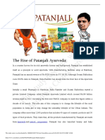 This Study Resource Was: The Rise of Patanjali Ayurveda