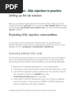 Lab (4) Session - SQL Injection in Practice