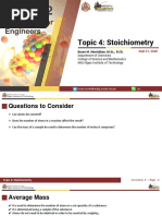 Topic 4 - Stoichiometry