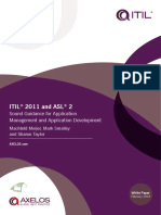 Itil 2011 and ASL 2: Sound Guidance For Application Management and Application Development