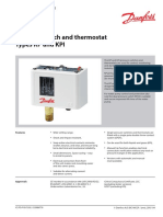 Pressure Switch and Thermostat Types KP and KPI: Data Sheet