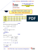 (HTT) - THI THỬ MAX- MIN HÀM SỐ KHÓA HỌC 2K4 file giải chi tiết