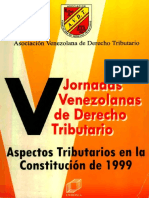 V Jornadas VDT Aspectos Tributarios en La Constitucion de 1999