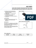 HD1750FX: High Voltage NPN Power Transistor For High Definition and New Super-Slim CRT Displays